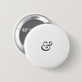 Ampersand Ronde Button 5,7 Cm (Voorkant /achterkant)