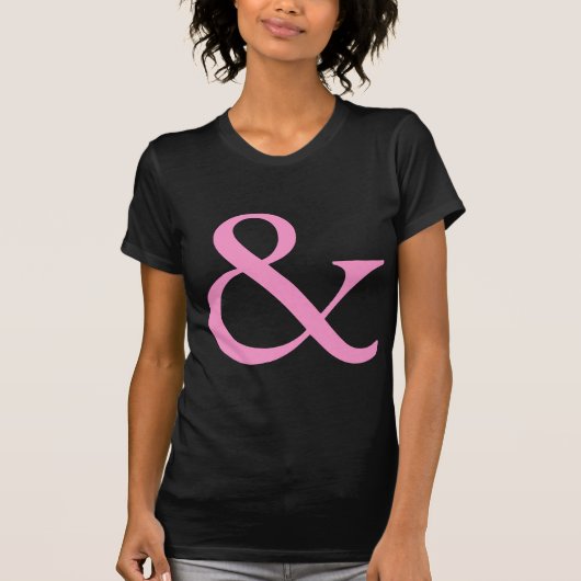 Ampersand - Roze T-shirt (Voorkant)