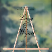 Ampersand Scripty Zwart & Wit Trouwbord Acryl Bord (Neutraal)