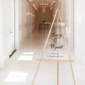 Ampersand Scripty Zwart & Wit Trouwbord Acryl Bord