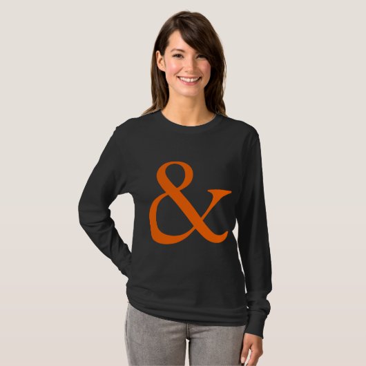 Ampersand - Sinaasappel T-shirt (Voorkant volledig)