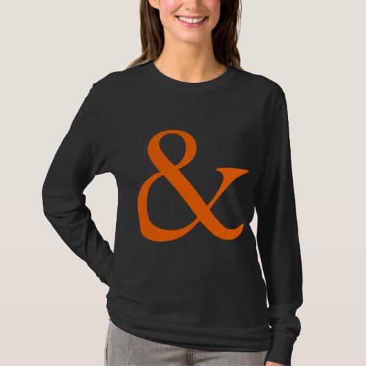Ampersand - Sinaasappel T-shirt (Voorkant)
