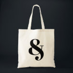 Ampersand stijlvolle canvas tas<br><div class="desc">Een ampersand staat voor de conjunctie. Misschien heeft dit logo een speciale betekenis voor jou. Zet het op een canvas tas.</div>