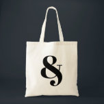 Ampersand stijlvolle canvas tas<br><div class="desc">Een ampersand staat voor de conjunctie. Misschien heeft dit logo een speciale betekenis voor jou. Zet het op een canvas tas.</div>