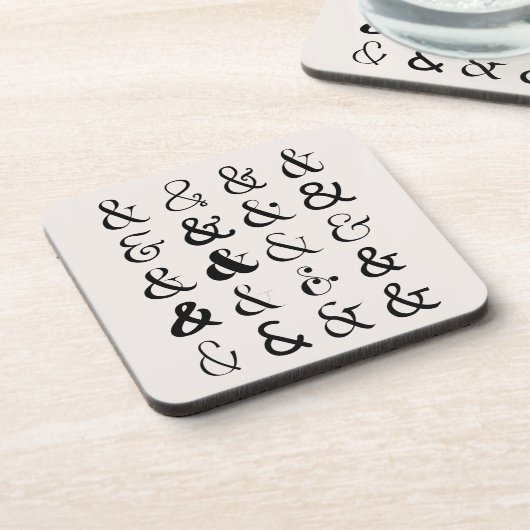 Ampersand Symbolen Bier Onderzetter (Linkerzijde)