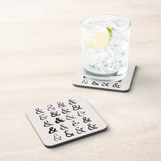 Ampersand Symbolen Bier Onderzetter (Rechterzijde)