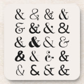 Ampersand Symbolen Bier Onderzetter (Voorkant)