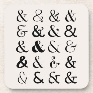 Ampersand Symbolen Bier Onderzetter