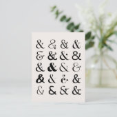 Ampersand Symbolen Briefkaart (Staand voorkant)