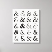 Ampersand Symbolen Canvas Afdruk (Voorkant)