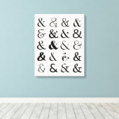 Ampersand Symbolen Canvas Afdruk (Insitu (Houten vloer))