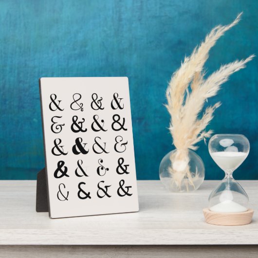 Ampersand Symbolen Fotoplaat (Zijkant)