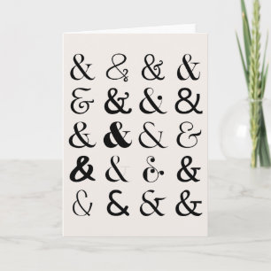 Ampersand Symbolen Kaart