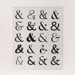Ampersand Symbolen Legpuzzel