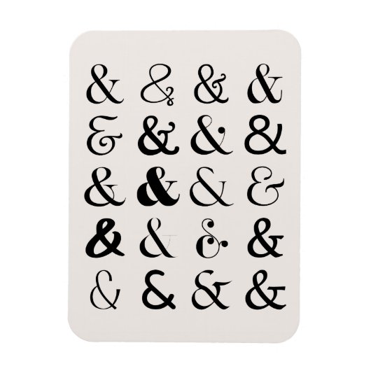 Ampersand Symbolen Magneet (Verticaal)