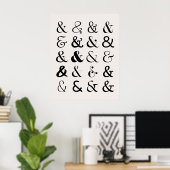 Ampersand Symbolen Poster (Thuiskantoor)