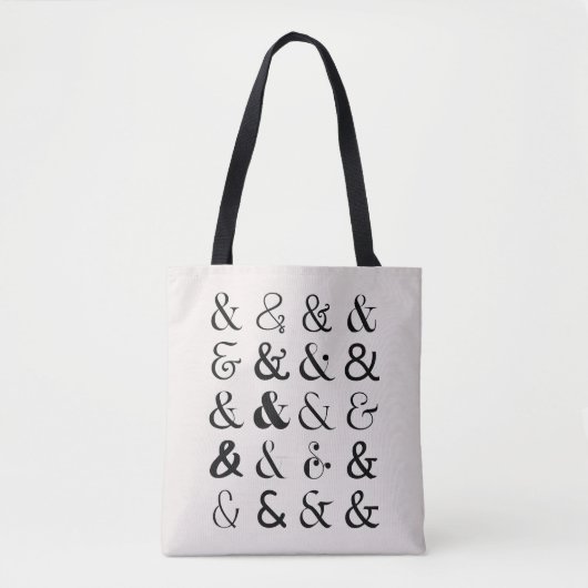 Ampersand Symbolen Tote Bag (Voorkant)