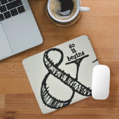 Ampersand-symbool en dus begint het grijs muismat