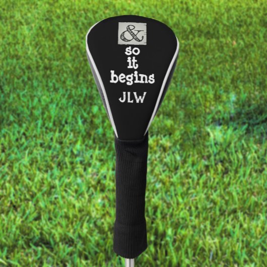 Ampersand Symbool en dus begint het met de humoris Golfheadcover