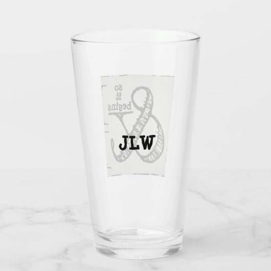 Ampersand Symbool en dus begint het met Fun Glas (Achterkant)