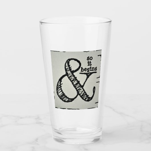 Ampersand Symbool en dus begint het met Fun Glas (Voorkant)