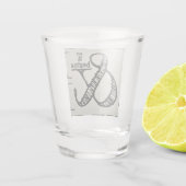 Ampersand Symbool en dus begint het met Fun Shot Glas (Achterkant)