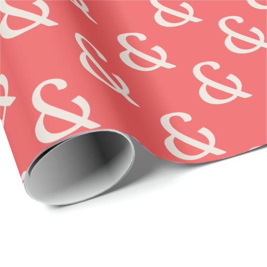 Ampersand Symbool Patroon Cadeaupapier (Rol Hoek)