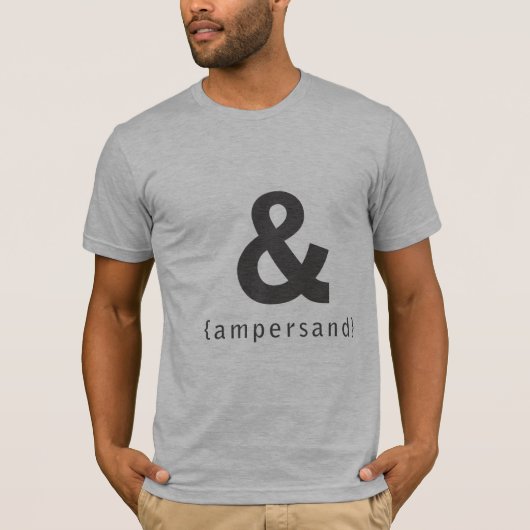 ampersand [ & ] t-shirt (Voorkant)