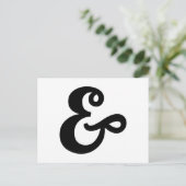 &, ampersand-teken briefkaart (Staand voorkant)