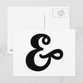 &, ampersand-teken briefkaart (Voorkant / Achterkant)