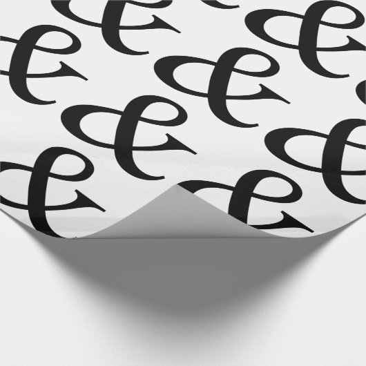 Ampersand-teken Cadeaupapier (Hoek)