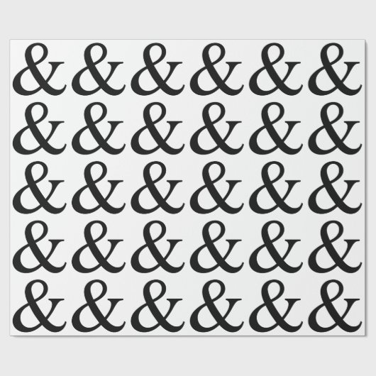 Ampersand-teken Cadeaupapier (Vlak)