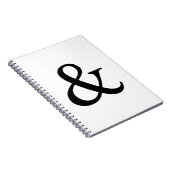 Ampersand-teken en -teken notitieboek (Rechterzijde)
