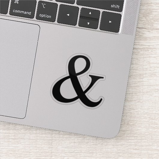 Ampersand-teken Sticker (Detail)