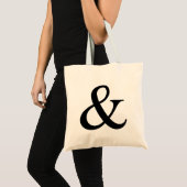 Ampersand-teken Tote Bag (Voorkant (product))