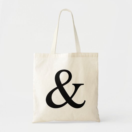 Ampersand-teken Tote Bag (Voorkant)