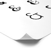 Ampersand-tekens en teken poster (Hoek)