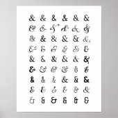 Ampersand-tekens en teken poster (Voorkant)