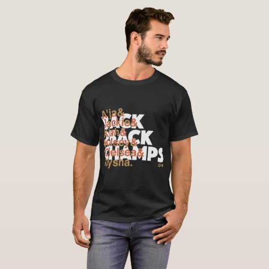 Ampersand Terug naar Back Champs - Las Vegas Baske T-shirt (Voorkant volledig)