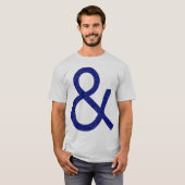 Ampersand - Tread getextureerd op licht T-shirt (Voorkant volledig)