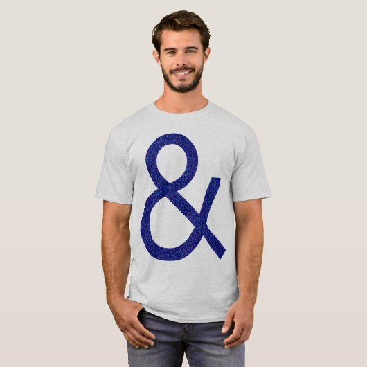 Ampersand - Tread getextureerd op licht T-shirt (Voorkant volledig)