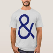Ampersand - Tread getextureerd op licht T-shirt (Voorkant)