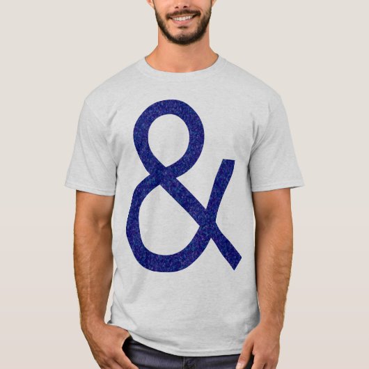 Ampersand - Tread getextureerd op licht T-shirt (Voorkant)