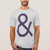 Ampersand - Tread getextureerd op licht T-shirt (Voorkant)