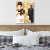  Ampersand Trouwfoto Keepsake Canvas Afdruk (Insitu (Slaapkamer))