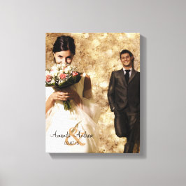 Ampersand Trouwfoto Keepsake Canvas Afdruk