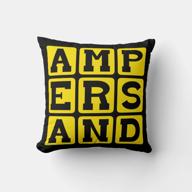 Ampersand, Type Puntuatieteken Kussen (Voorkant)