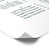 Ampersand Wedding ALPHABETICAL Order Seating Chart Poster (Hoek)