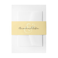 Ampersand Wedding Names Lemon Yellow
