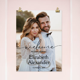 Ampersand Wedding Welcome Poster